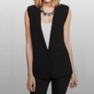 Express Black Sleeveless Vest